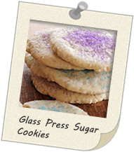 Glass Press Suagar Cookies