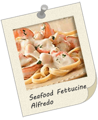 Seafood Fettucine Alfredo